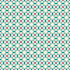 Fototapeta premium Abstract Cross Pattern generative computational art illustration