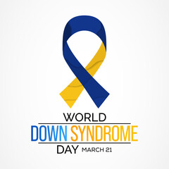 World Down Syndrome Day is observed each year on March 21, The twenty first day of March was selected to signify the uniqueness of the triplication of the 21st chromosome which causes Down syndrome.