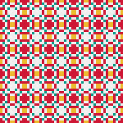 Fototapeta premium Abstract Cross Pattern generative computational art illustration