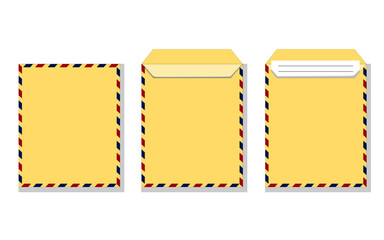 Vector illustration of an envelope for storing files and letters