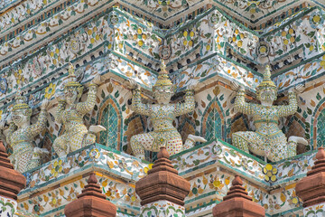 Obraz premium detail of thai temple