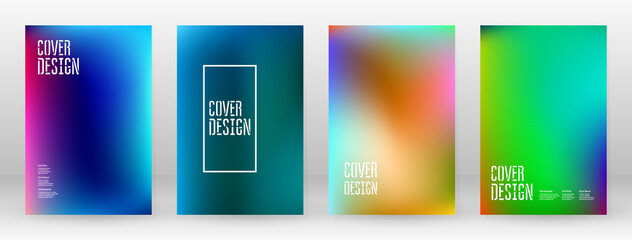 Pastel Soft. Rainbow Gradient Set Color Background