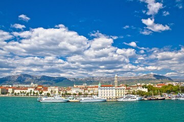 Historic city of Split waterfront view