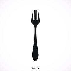  fork on white background