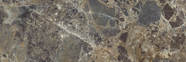 Detail of a translucent slice of natural stone agate, Terrazzo polished slab. Italian marble texture background, Natural breccia marbel tiles for ceramic wall and floor, Emperador premium italian.