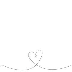 Heart love background, vector illustration