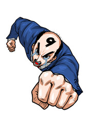 スーパーマン,パンチ,拳,ビジネスマン,スーツ,背広,男,劇画,熱血,突撃,突進,ガッツ,ウルトラマン,変身,ポーズ,サラリーマン,会社員,泣き顔,泣く,涙,悲,怒,喜,漫画,マンガ,コミック,ハゲ,薄毛,増毛,悩み,ヒゲ,ちょんまげ,YES NO OK 殴る,壁,破る,壊す,破壊,バーコード,ホルモン,筋肉,バカ,アホ,ジョーク,ナンセンス,勢い,元気,パワフル,情熱,熱い,ジャパニーズ