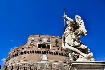 statue of vittorio emanuele ii in rome italy, photo as a background , in rome, italy