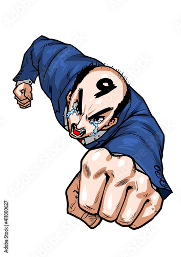 スーパーマン パンチ 拳 ビジネスマン スーツ 背広 男 劇画 熱血 突撃 突進 ガッツ ウルトラマン 変身 ポーズ サラリーマン 会社員 泣き顔 泣く 涙 悲 怒 喜 漫画 マンガ コミック ハゲ 薄毛 増毛 悩み ヒゲ ちょんまげ Yes No Ok 殴る 壁 破る 壊す 破壊 バーコード