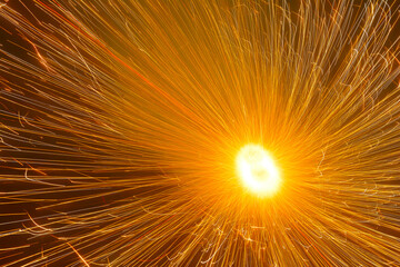 explosion of sparks