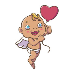 Cute Cupid Baby Illustration Designs for Valentine's Day