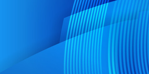Obraz premium Blue wave 3d abstract background with light blue curve lines. Abstract Blue Wave on Background. Vector Illustration