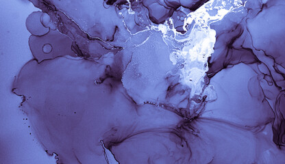 Water Ink Painting. Fluid Flow Background. Indigo Abstract Pattern. Ink Paint. Contemporary Modern Splash. Winter Effect. Blue Art Texture. White Geode Art. Navy Wallpaper. Marble Ink Paint.