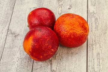 Red sweet orange over background