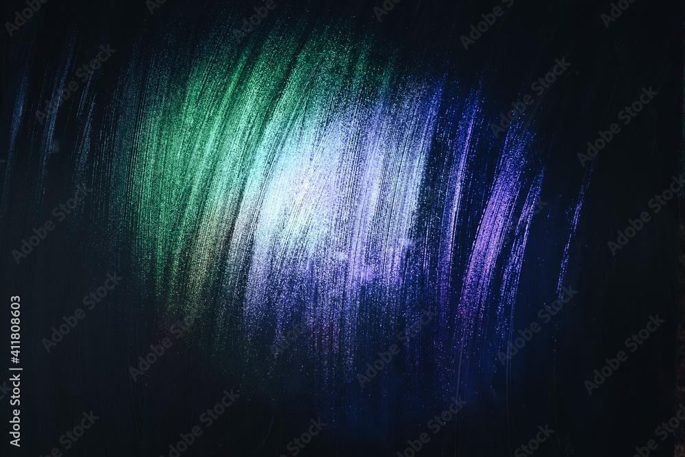 Poster beautiful abstract surreal brush smear green light pastel dark magic. background pattern for design.