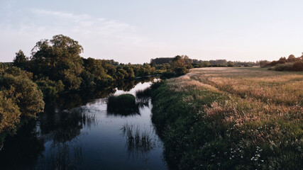 Fototapeta na wymiar River in the contryside