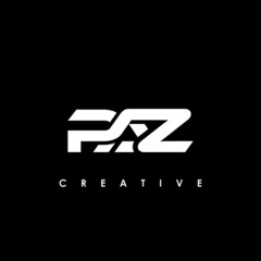 PAZ Letter Initial Logo Design Template Vector Illustration