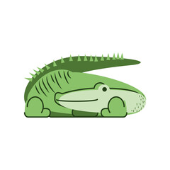 crocodile jungle animal in cartoon abstract design