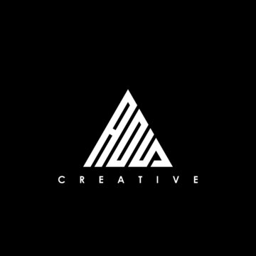 AOS Letter Initial Logo Design Template Vector Illustration