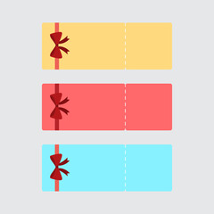 Coupon voucher discount ticket vector illustration.Editable