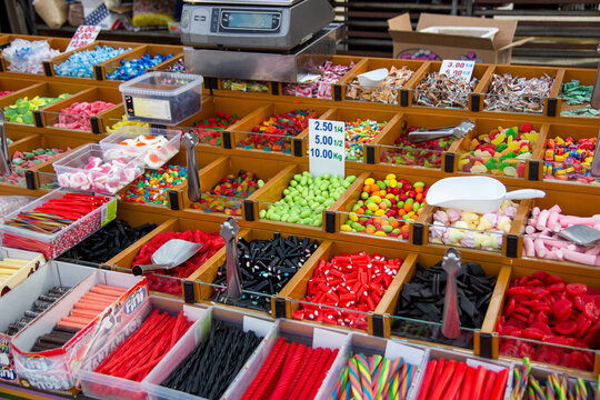 Candy store at a flea market