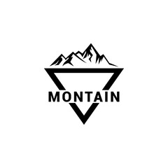 Montain logo icon vector template.