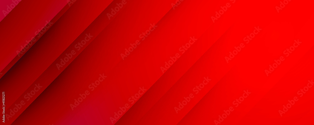 Wall mural abstract red background with stripes and space for text.