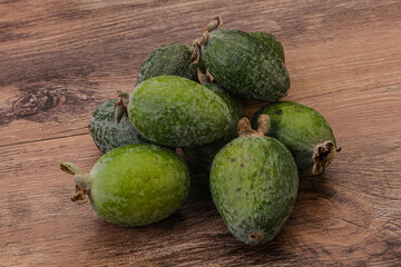 Tropical green sweet fruit Feijoa