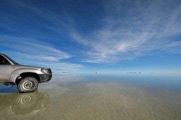 Fototapeta na wymiar Uyuni Salt Flat, Bolivia