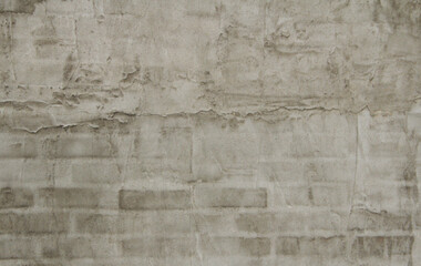 brick wall with plaster and white paint