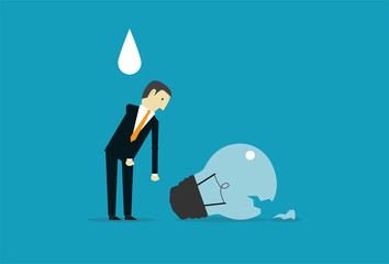 Depressed because the idea was broken