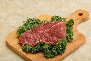 Raw beef steak for grill