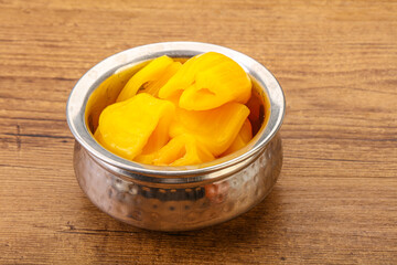 Canned Jackgruit in the bowl