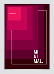 Brochure Design Template minimal design. Modern Geometric Abstract vector background. Striped line textured geometric illustration.