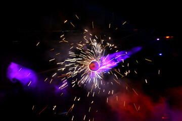 fireworks in the night