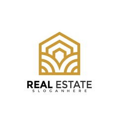 House Estate Logo Design. Creative Idea logos designs Vector illustration template