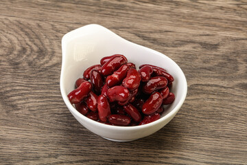 Canned red Kidney in the bowl