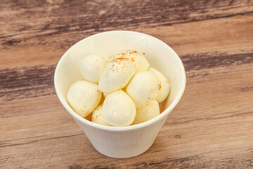 Natural tasty baby Mozarella cheese