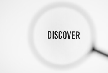 Text discover on screen through magnifying glass