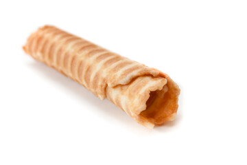 waffle tube isolated on a white background