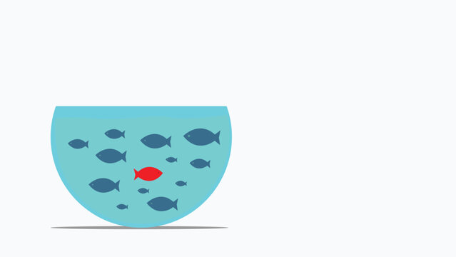 Business concept and business strategy of being different,  Think different, unique and stand out. 