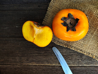 pumpkin on a wooden table