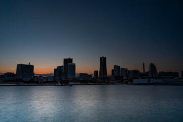 Fototapeta na wymiar 大桟橋からの横浜夜景