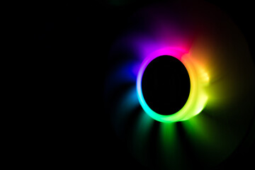 Colorful RGB Led Lights of Gaming Computer Cooler and Fan