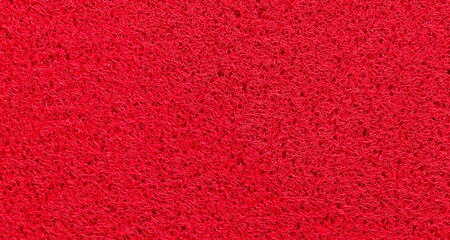 Panorama of Red plastic doormat texture and background seamless