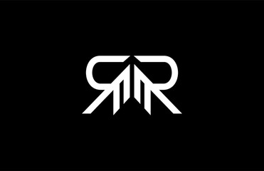 Unique Typeface Minimalist logo design letter R