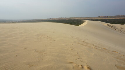White Sand Dunes in Mui Ne, Vietnam, January