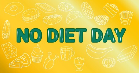 No diet day banner for web presentations