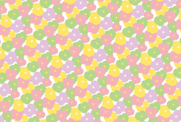 seamless pattern with flowers for banners, cards, flyers, social media wallpapers, etc.