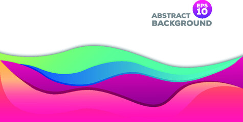 Elegant abstract colorful wave background with soft color